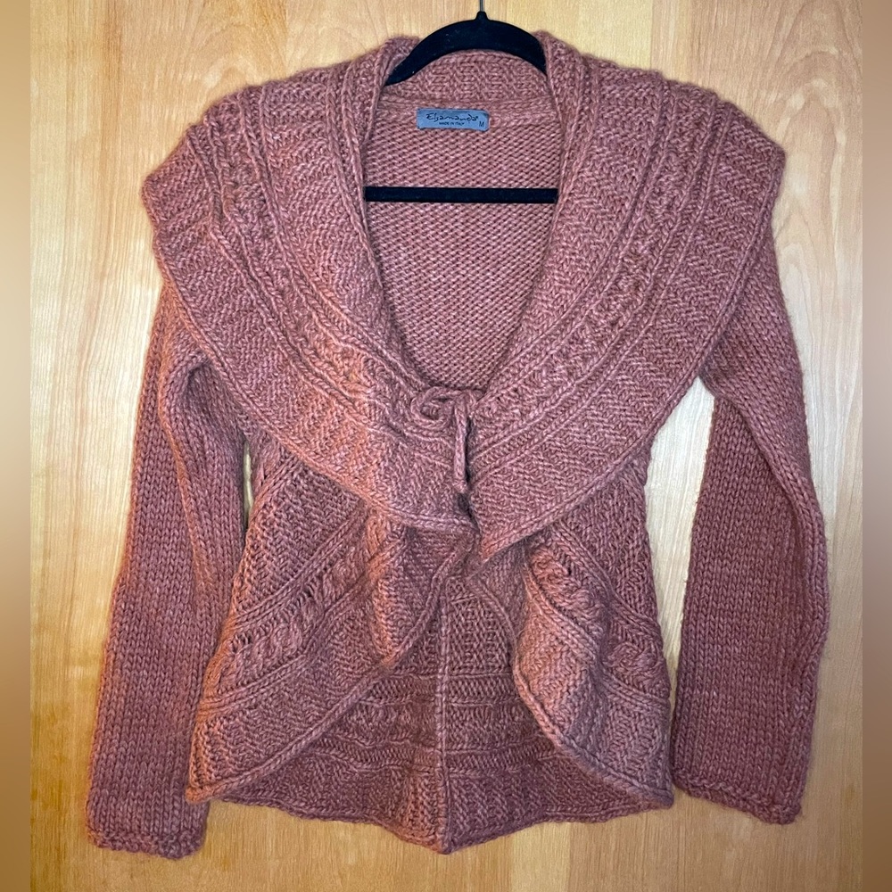 Elsamanda Anthropologie Pink Alpaca & Wool Knit Sweater - Size Medium